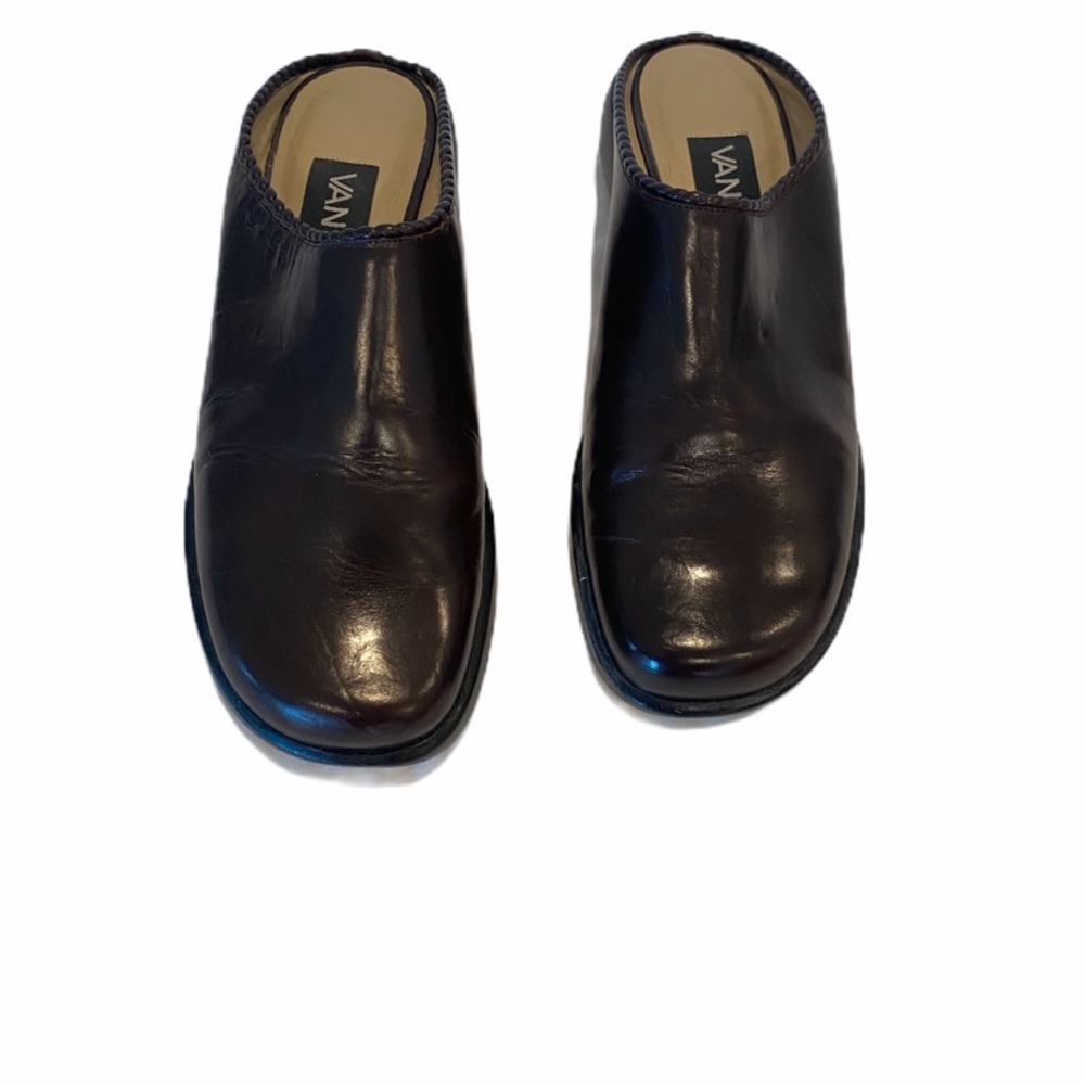 Vaneli Calf Leather Slip-on Mule Clogs